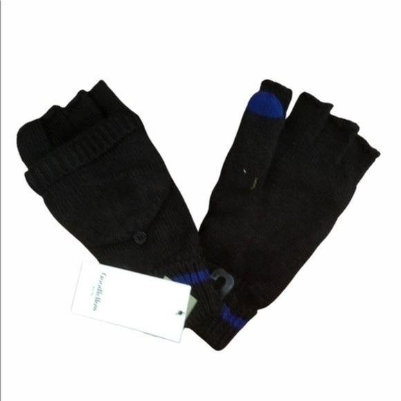 Men's Fold Over Mitten Goodfellow & Co Black NWT - Picture 1 of 4